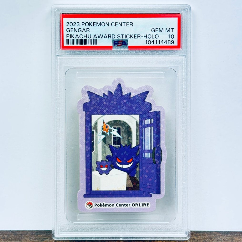 Pokémon Graded card - Gengar Holo - Pikachu Award Sticker
