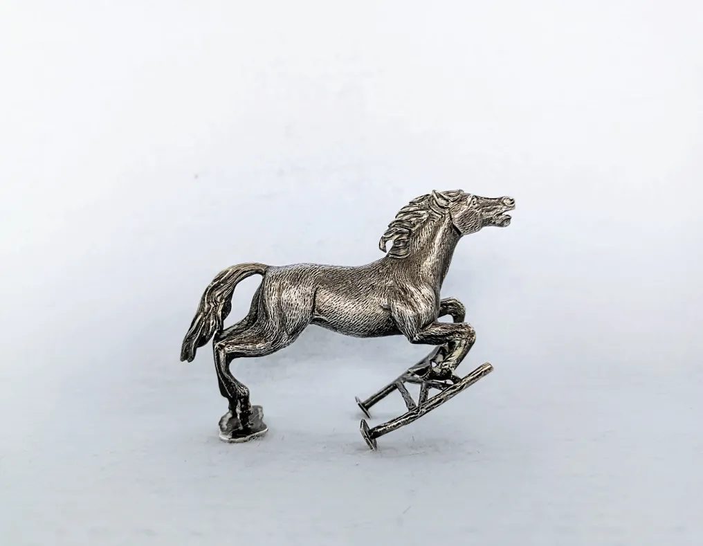 Jumping Stallion - Figura in miniatura - .800 argento #1.0
