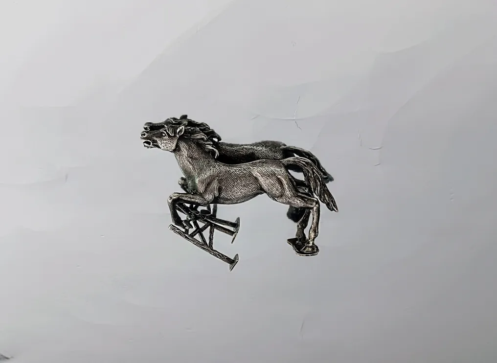 Jumping Stallion - Figura in miniatura - .800 argento #2.1