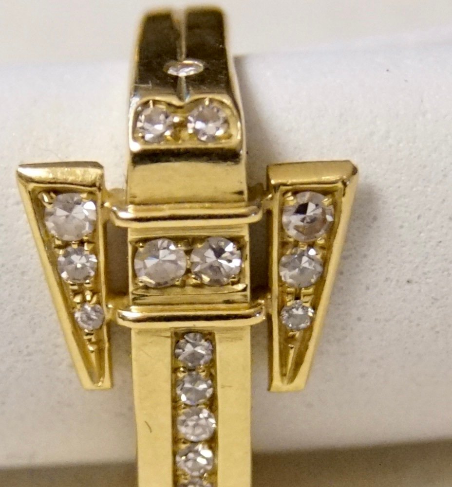 沒有保留價 - 戒指 - 18 克拉 黃金 - 0.26ct. tw. 鉆石 (天然) - Buckle Elephant #3.2