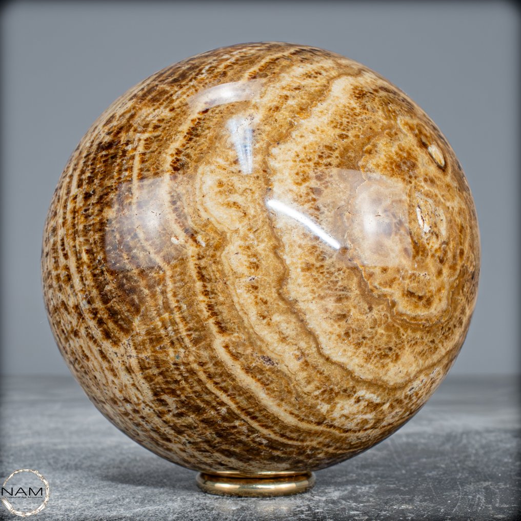 Natural Aragonite Sphere From Peru- 1319.75 g #1.0