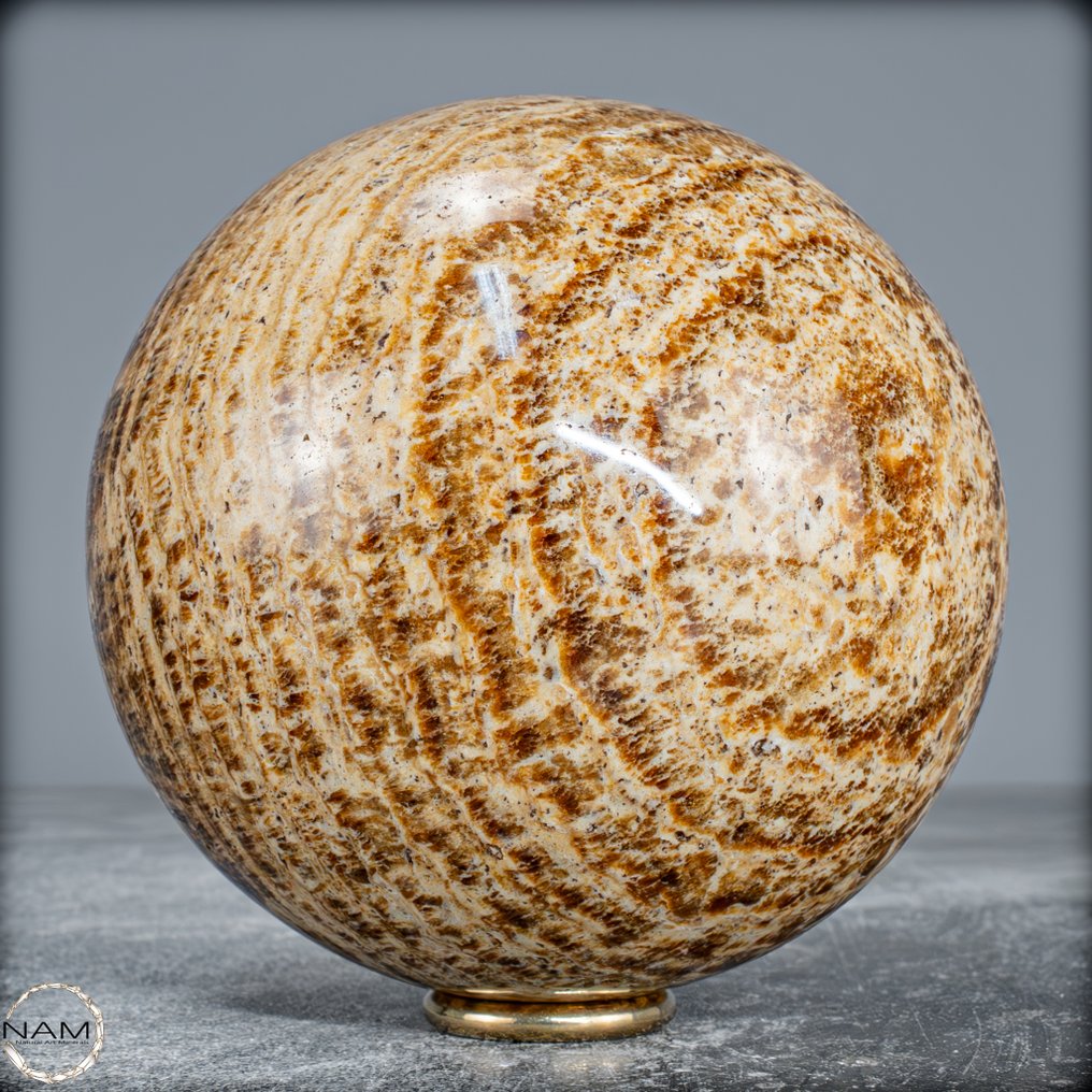 Natural Aragonite Sphere From Peru- 1319.75 g #1.0