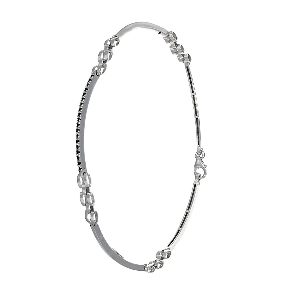 Βραχιόλι - 18 καράτια Λευκός χρυσός -  0.38ct. tw. Σπινέλιος #4.3