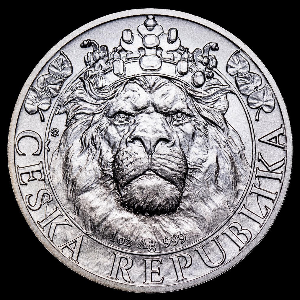 Niue. 2 Dollars 2022 Series - Czech Lion, 5º Aniversario, 1 Oz (.999)  (Zonder minimumprijs) #1.0