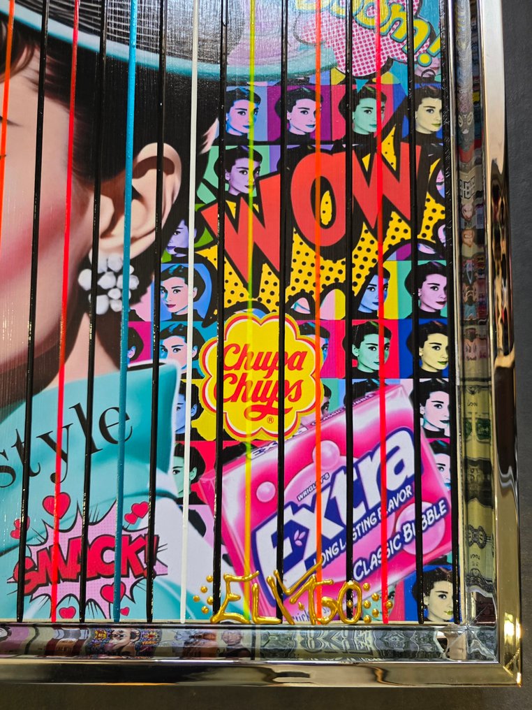 Elmago - Audrey hepburn pop bubble codebarre (large) luxe #2.1