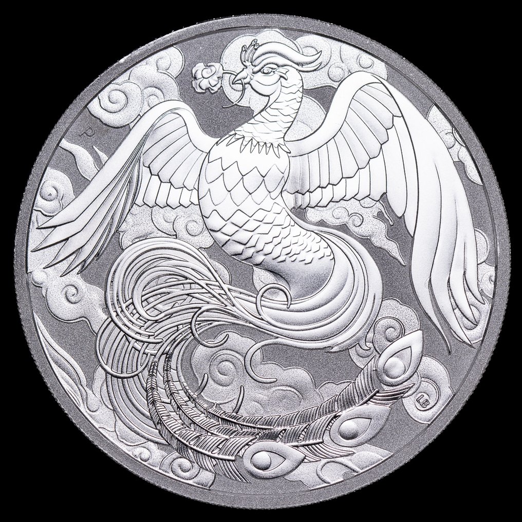 澳大利亞. 1 Dollar 2022 Fenix, Mitos y Leyendas Chinas, 1 Oz (.999)  (沒有保留價) #1.0