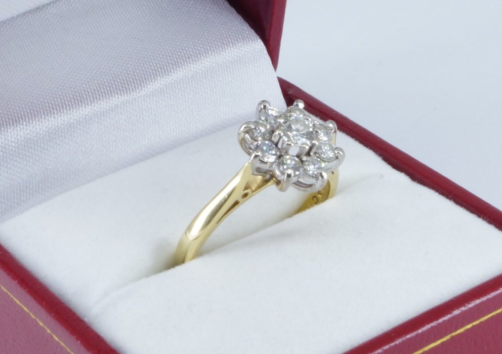 戒指 - 18K包金 黄金 - 0.63ct. tw. 钻石 (天然) - 钻石 #2.1