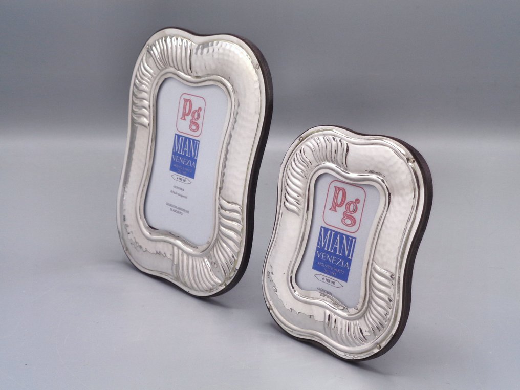 PG-Miani Argenteria - Picture frame (2) - .925 silver - Frame sizes 6x9 and 4x6. #3.2