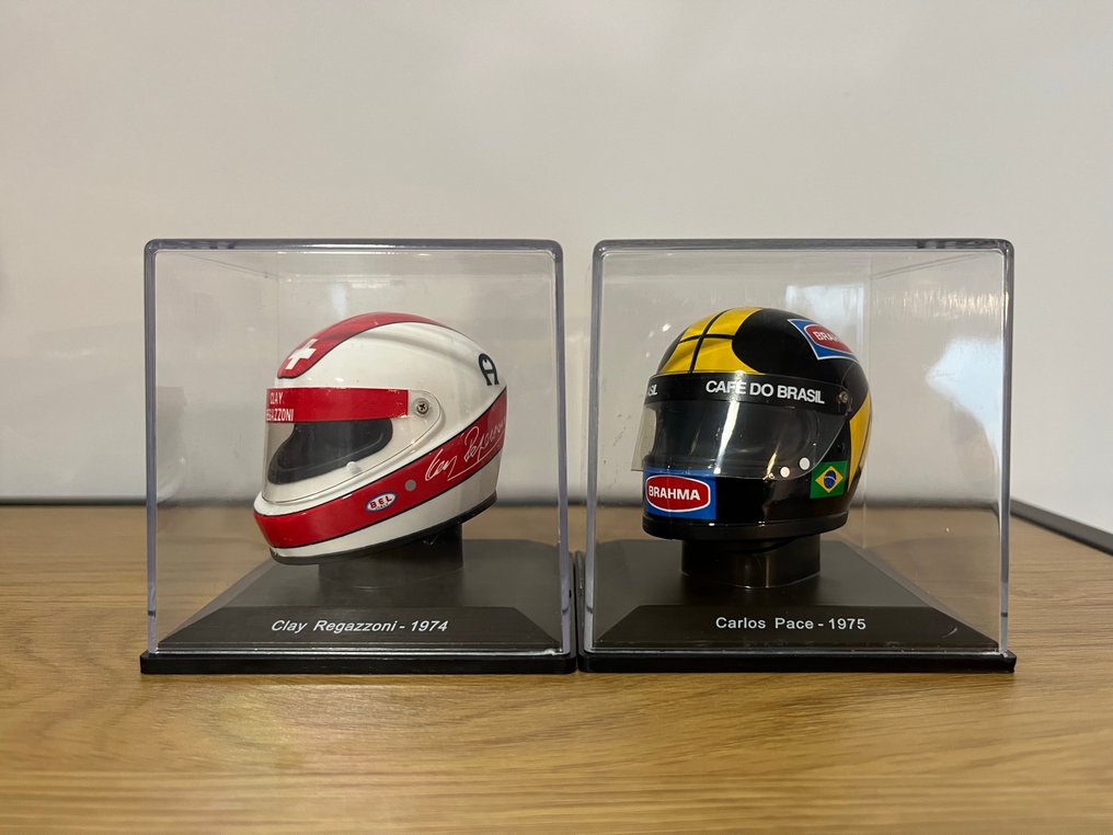 Spark 1:5 - Modelracerbil  (2) - Clay Regazzoni 1974 Ferrari - Carlos Pace 1975 Brabham #1.0