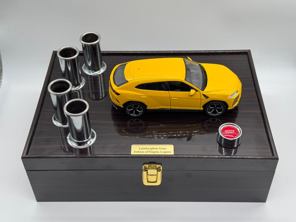 1:24 - Model sports car - Lamborghini Urus Pure Sound Handmade Display with Real Engine Sounds Limited Edition - Limited Edition – Authentic 32-bit Lamborghini 4.0L Twin-Turbo V8 (EA825) Recordings – Individually #2.1