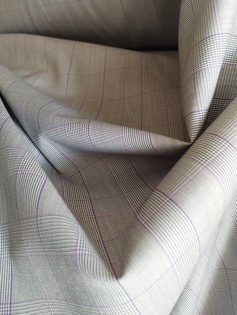 Ταρτάν σε μείγμα μαλλιού από τη Σκοτία 400x140 - Ύφασμα - 400 cm - 140 cm #1.0