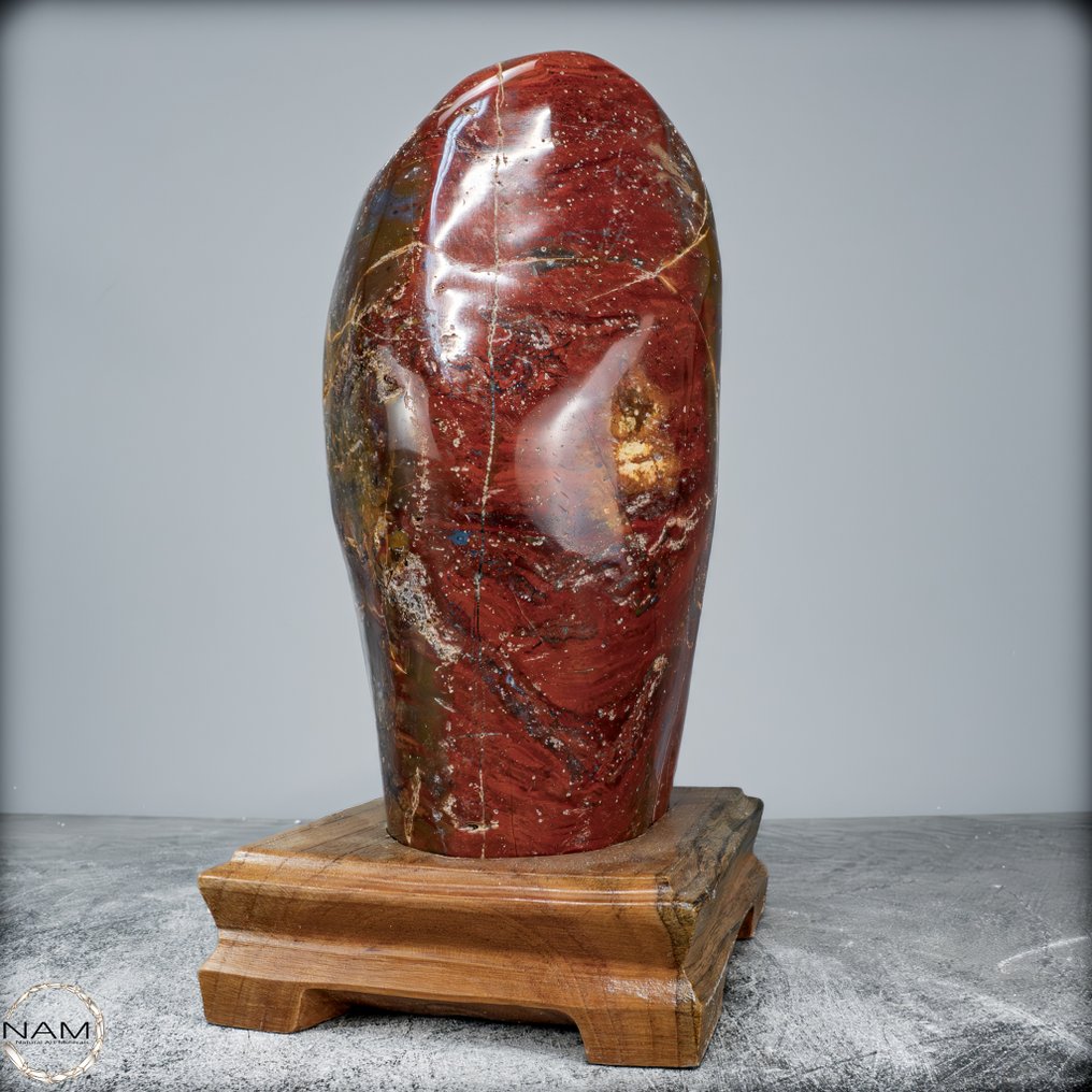 大型 AAA++ 天然非常艺术的火焰碧玉 *Indinesia* 自由形式- 5761.61 g #2.1