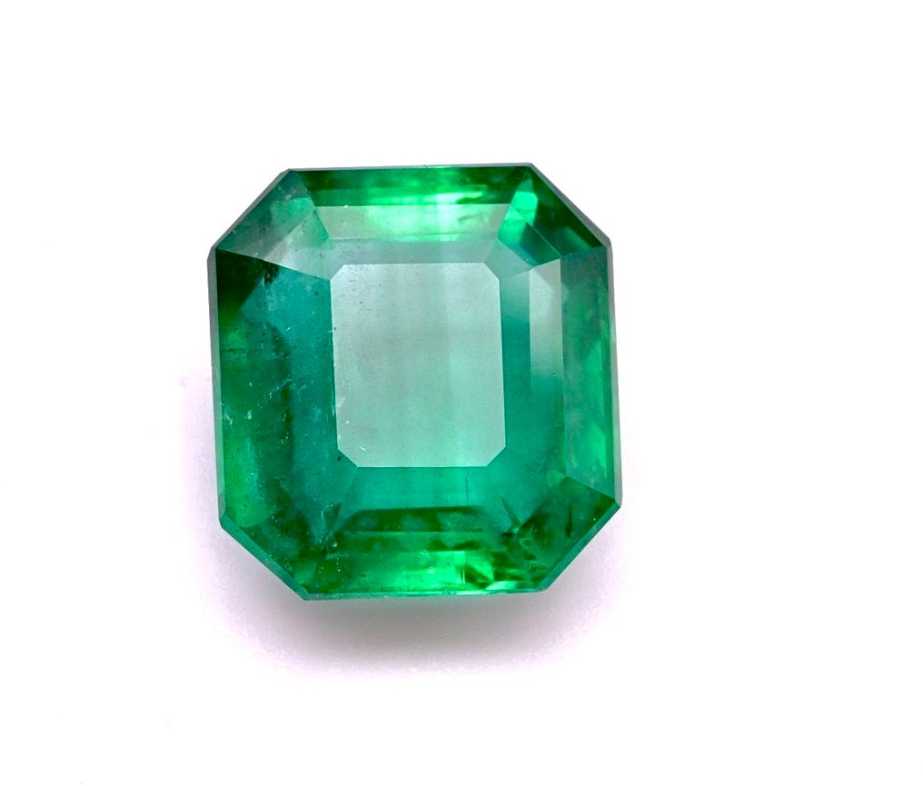 1 pcs  Πράσινο Σμαράγδι  - 14.67 ct - Διεθνής Ένωση Έγχρωμων Πολύτιμων Λίθων (ICA GemLab) - Φυσικό Πράσινο Σμαράγδι #1.0