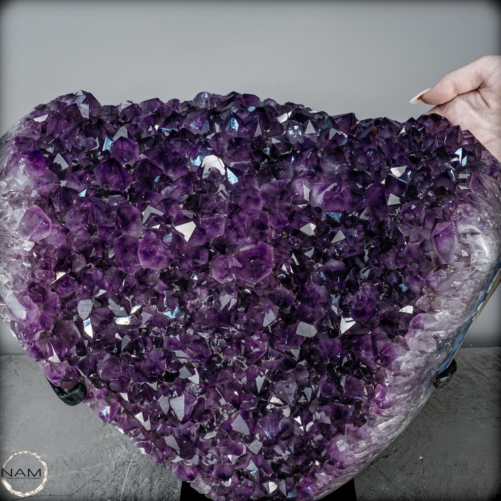 天然一等品质紫水晶簇，放在底座上 乌拉圭- 21120.34 g #4.3