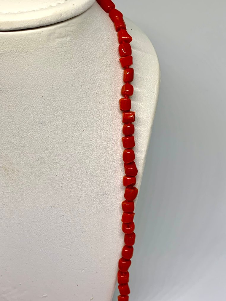 Corallo di sangue - Argento - Collana - Corallo del Mediterraneo #2.1