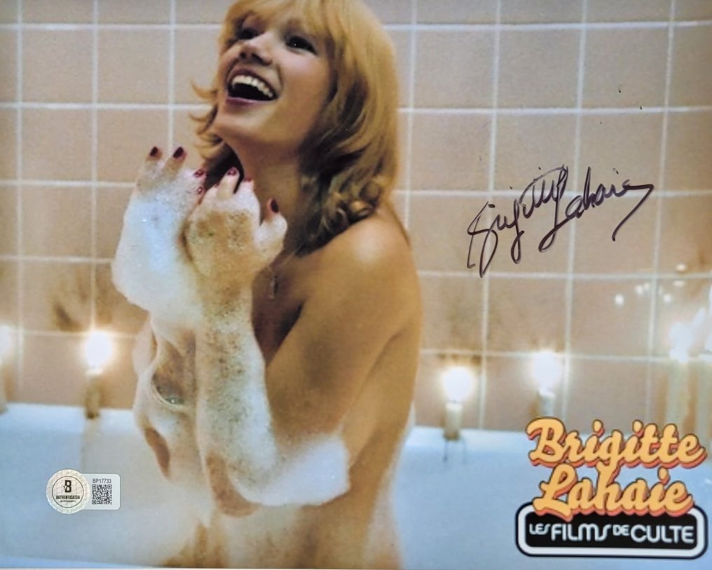 French Erotic Actress - Brigitte Lahaie - Autograph, Photo With Beckett COA #2.1