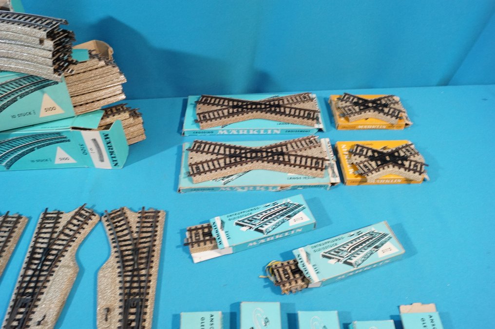 Märklin H0 - 5100/5221/5112/5111/5114/5211 - Modeltog skinner (53) - Pakkede skifte og krydsninger M-Rail #1.0