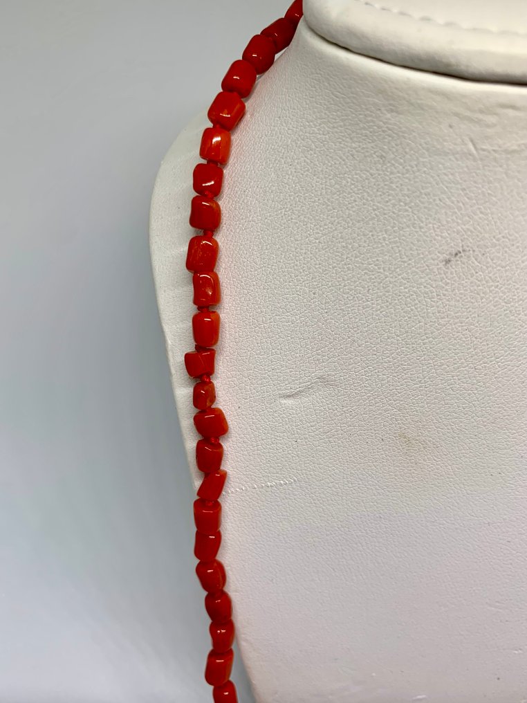 Corallo di sangue - Argento - Collana - Corallo del Mediterraneo #3.2