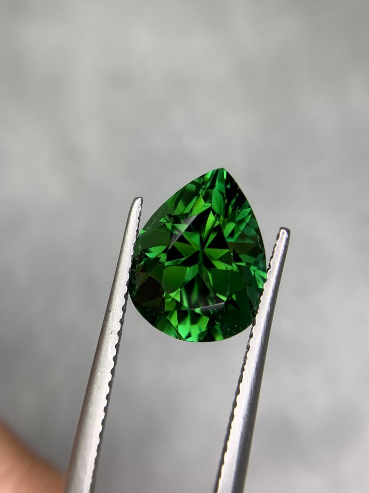 1 pcs  绿色 电气石  - 4.20 ct - 国际有色宝石协会（ICA GemLab） - 绿碧玺 #1.0