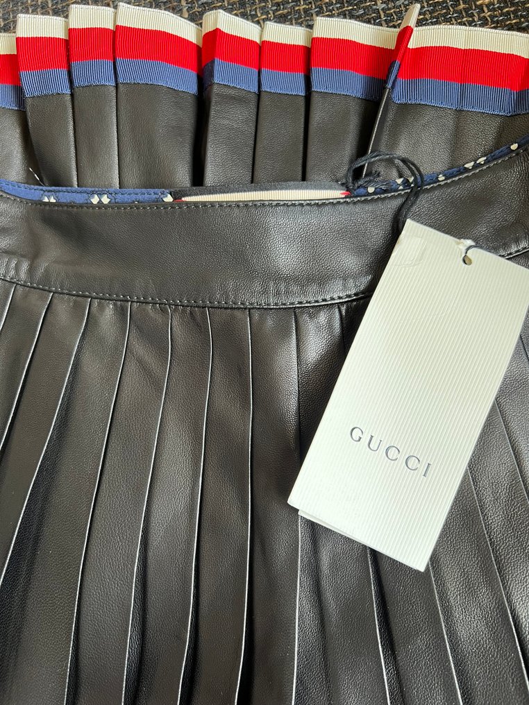 GUCCI - RRP 2500 Eur - Runway - Lambskin leather - 短裙 - 带标签的新品 #4.3