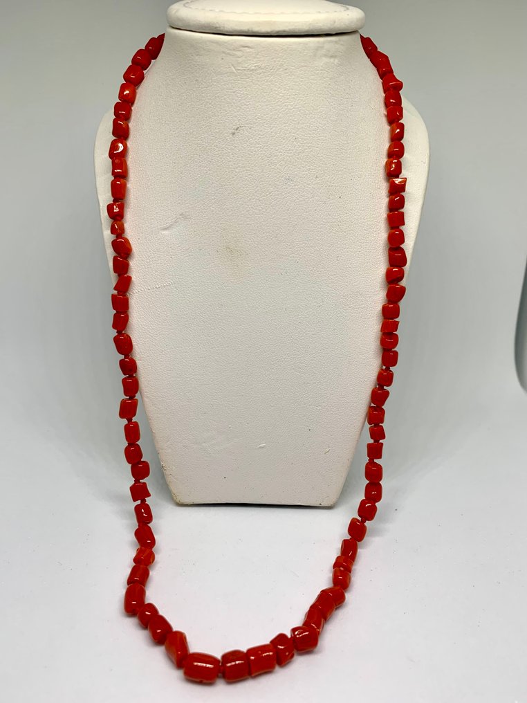 Corallo di sangue - Argento - Collana - Corallo del Mediterraneo #1.0