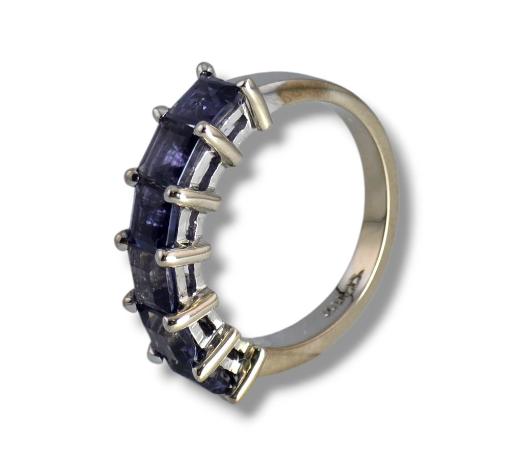 戒指 - 18K包金 白金, 美丽的18K白金戒指 #3.2