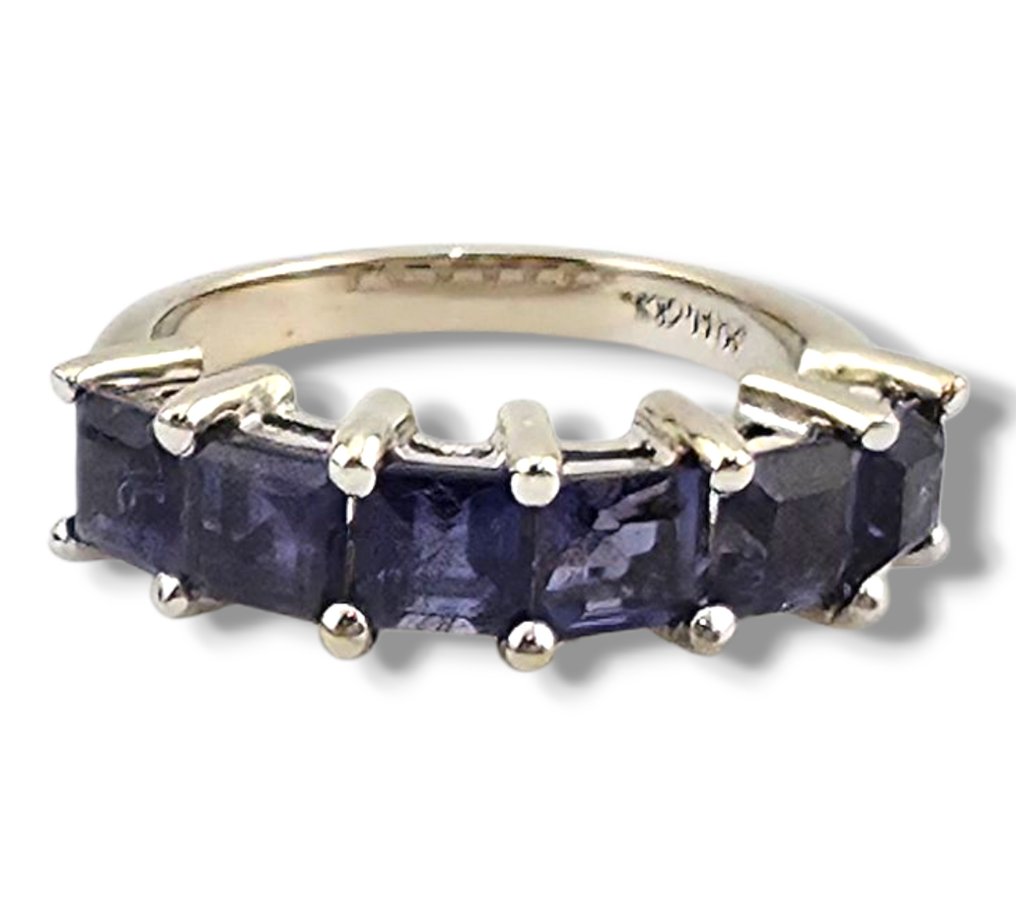 戒指 - 18K包金 白金, 美丽的18K白金戒指 #2.1