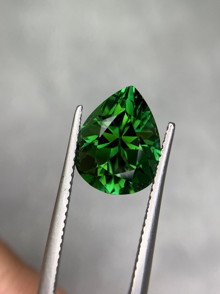 1 pcs  绿色 电气石  - 4.20 ct - 国际有色宝石协会（ICA GemLab） - 绿碧玺 #1.0