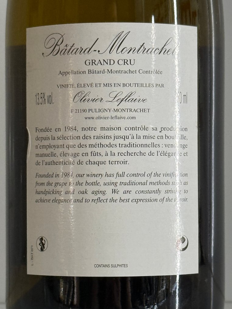 2007 Olivier Leflaive - Bâtard-Montrachet Grand Cru - 1 Pullo (0.75L) #3.2