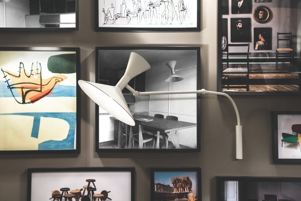 Nemo - Le Corbusier - Lampada da parete - Mini lampada di Marsiglia - Bianco - Acciaio, Alluminio #2.1