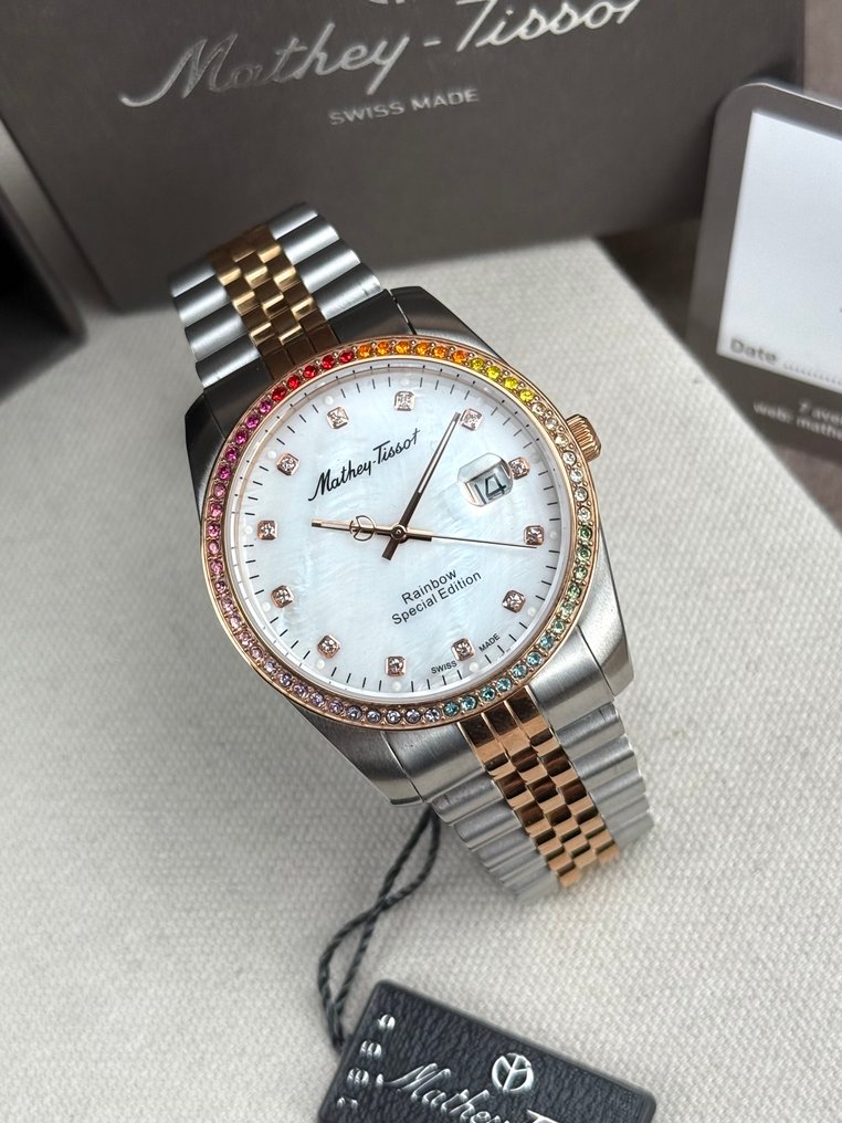 Mathey-Tissot - Mathy Rainbow Date Special Edition - Sans prix de réserve - H809BQI - Unisexe - 2020 et après #1.0