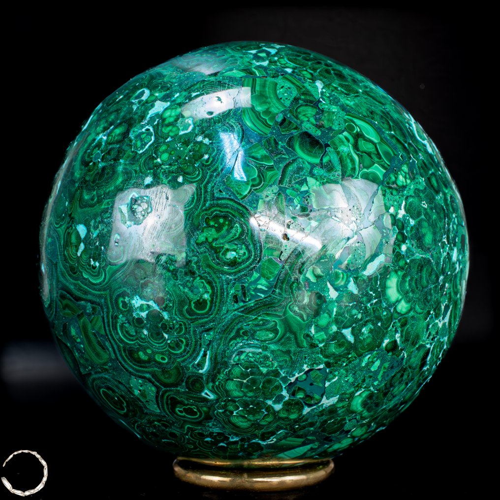 一流品质孔雀石 Sphere- 1901.55 g #2.1