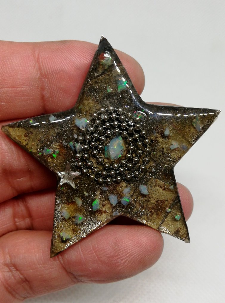 Etoile Muonionalusta og Opale Welo. Jernmeteorit - 14.77 g #3.2