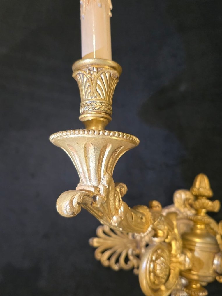 Aplique de pared (2) - Bronce dorado - Imponentes pares de apliques #2.1