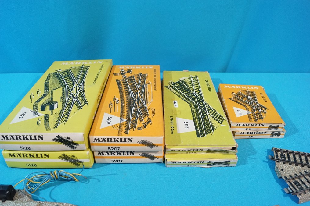 Märklin H0 - 5128/5207/5114/5211 - Γραμμές τρένου μοντελισμού (8) #1.0
