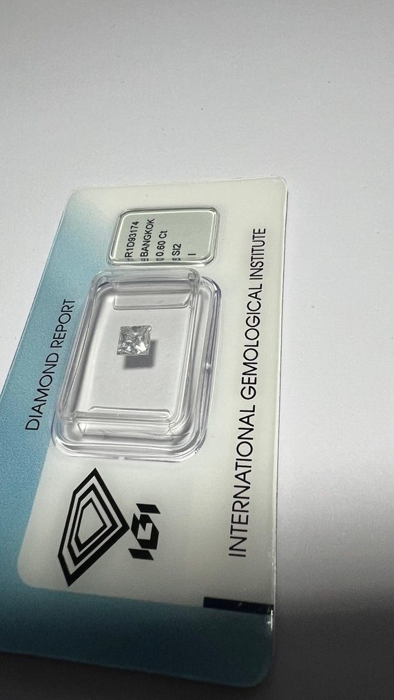 1 pcs 钻石  (天然)  - 0.60 ct - I - SI2 微内含二级 - 国际宝石研究院（IGI） - 公主 #3.2
