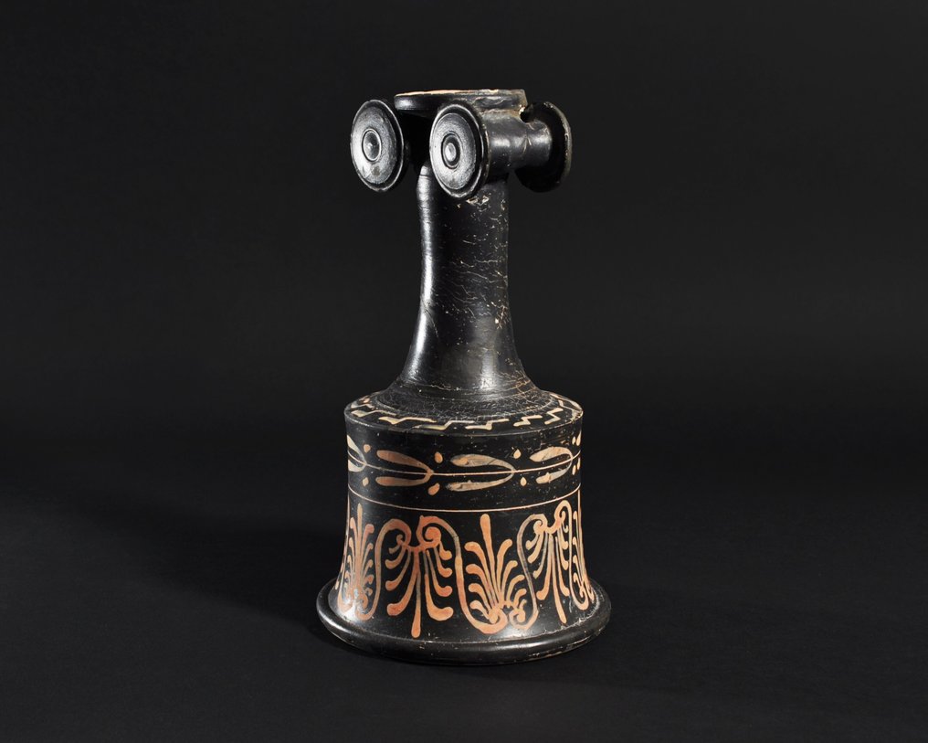 古希臘,古典時期 陶器 Timiatherion(附 TL 測試) - 21.4 cm #1.0