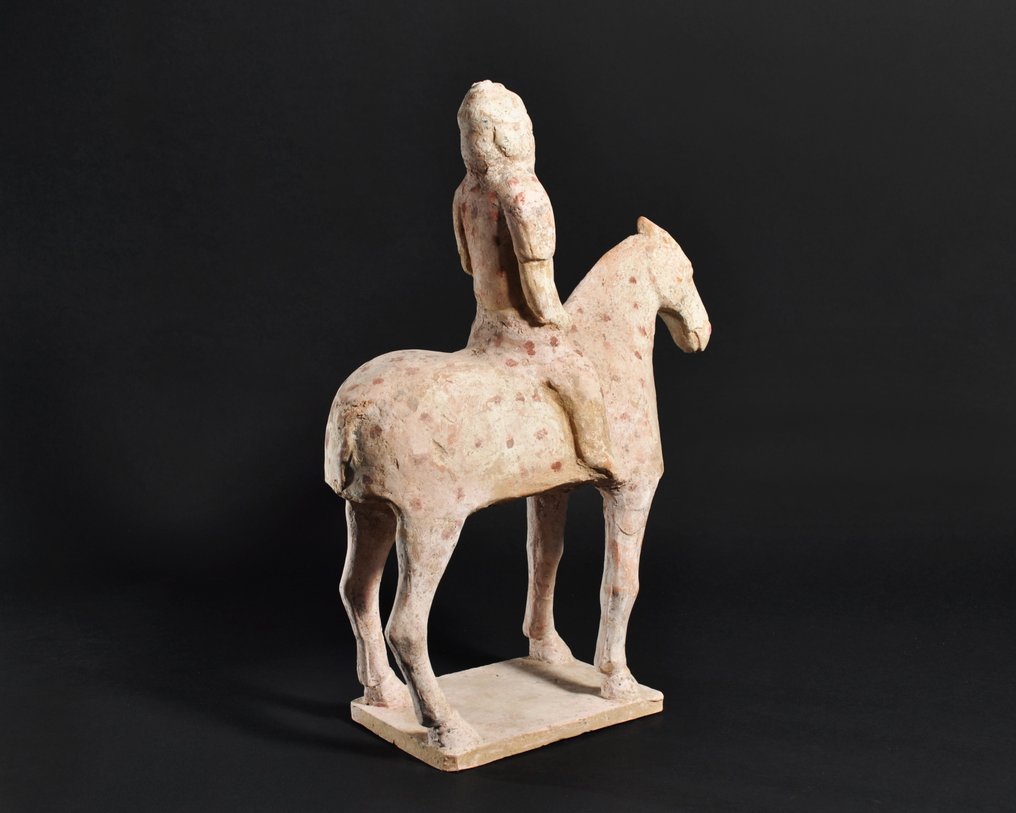 陶瓷 骑马者。古代中国。唐朝。 - 34 cm #3.2