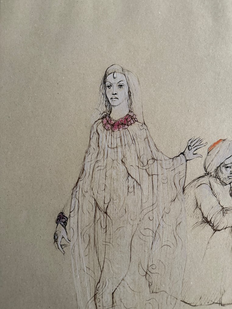 Leonor Fini (1907-1996) - L'homme insatisfait et sa concubine #1.0