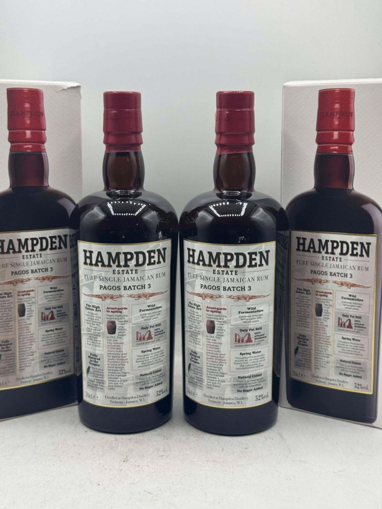Hampden - Pagos Batch 3  - 70cl - 2 bottiglie #1.0