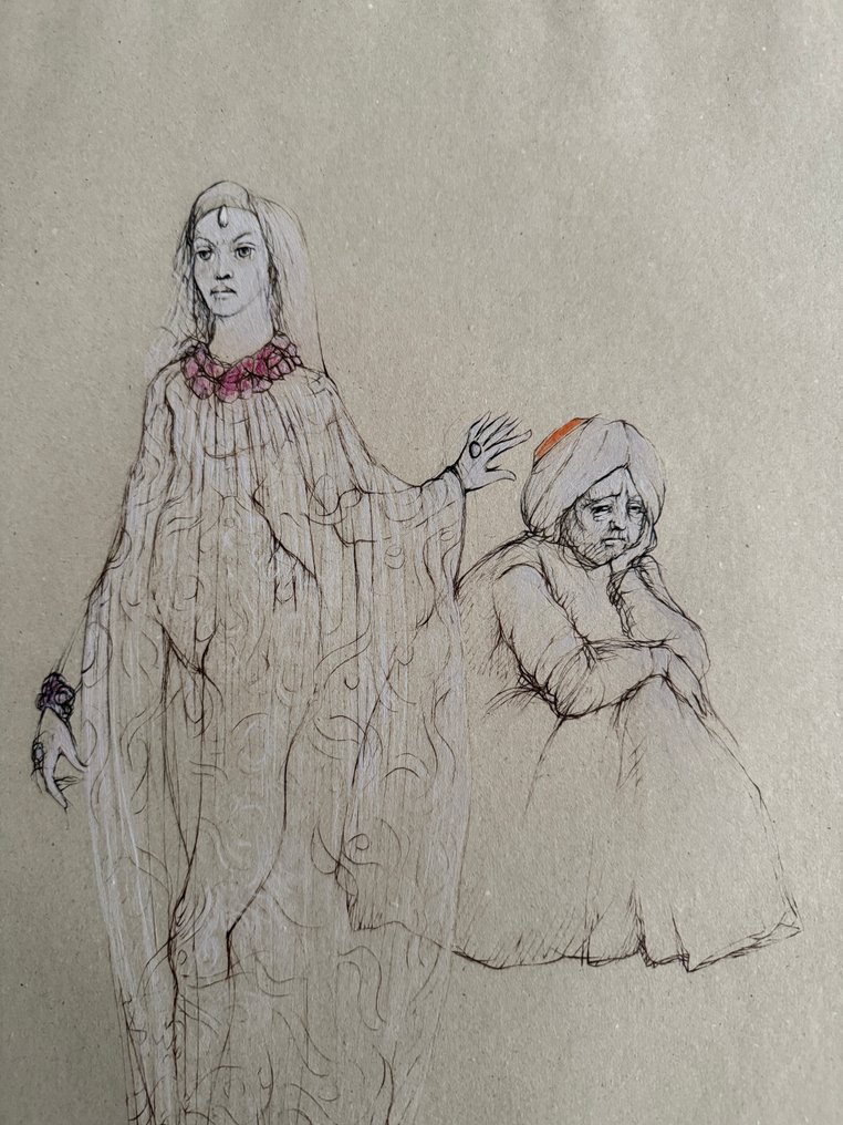 Leonor Fini (1907-1996) - L'homme insatisfait et sa concubine #2.1