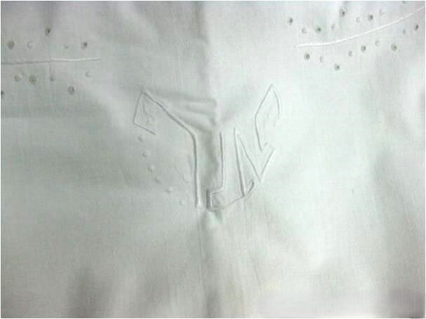 Σεντόνι (2)  - 235 cm - 176 cm - Σεντόνι και μαξιλάρι 19ου αιώνα #4.3