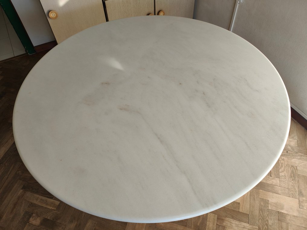 Poltronova - Ettore Sottsass - Τραπεζαρία - Λόττο - Χάλυβας - Τραπέζι Λωτό από Μάρμαρο #3.2