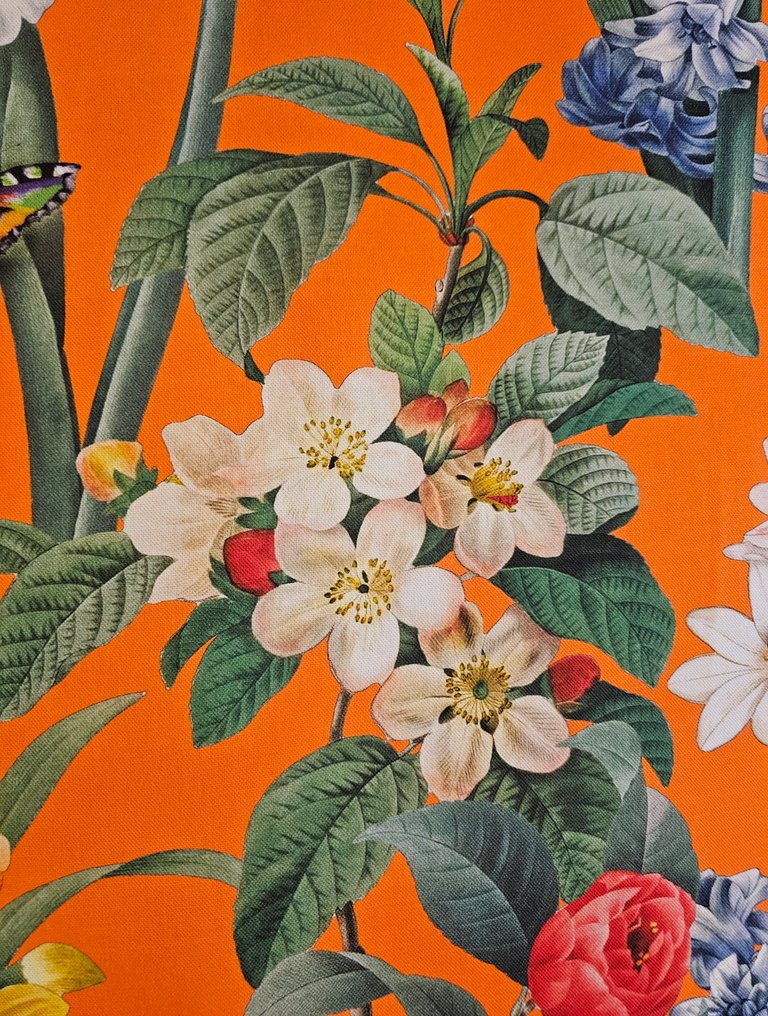 300x280cm! Αποκλειστικό υφασμάτινο μποέμικο floral, πορτοκαλί - Artistic Design - Ύφασμα - 300 cm - 280 cm #3.2