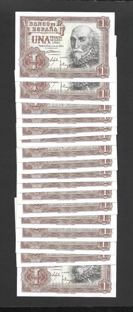 西班牙. - 100 x 1  peseta 1953 - Pick 144a #1.0