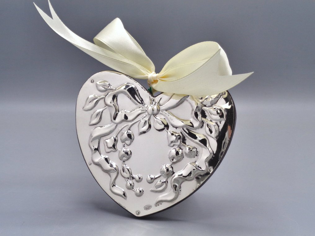 PG-MIANI Argenteria - Rzeźba, Cuore - 10 cm - Srebro pr. 925 - 2023 #1.0
