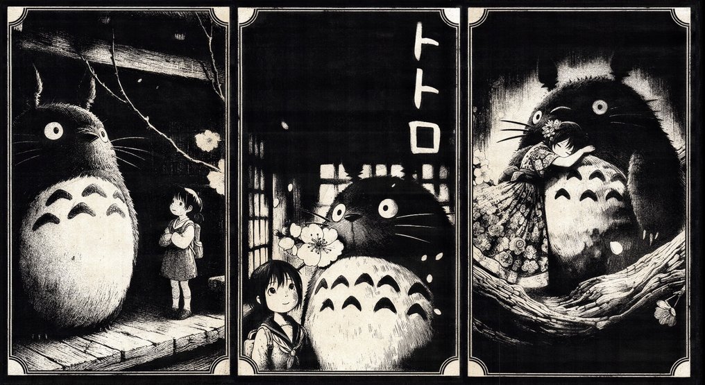 Æ (XX-XXI) - Ghibli’s Totoro’s Collection - Signed & Certificate #1.0