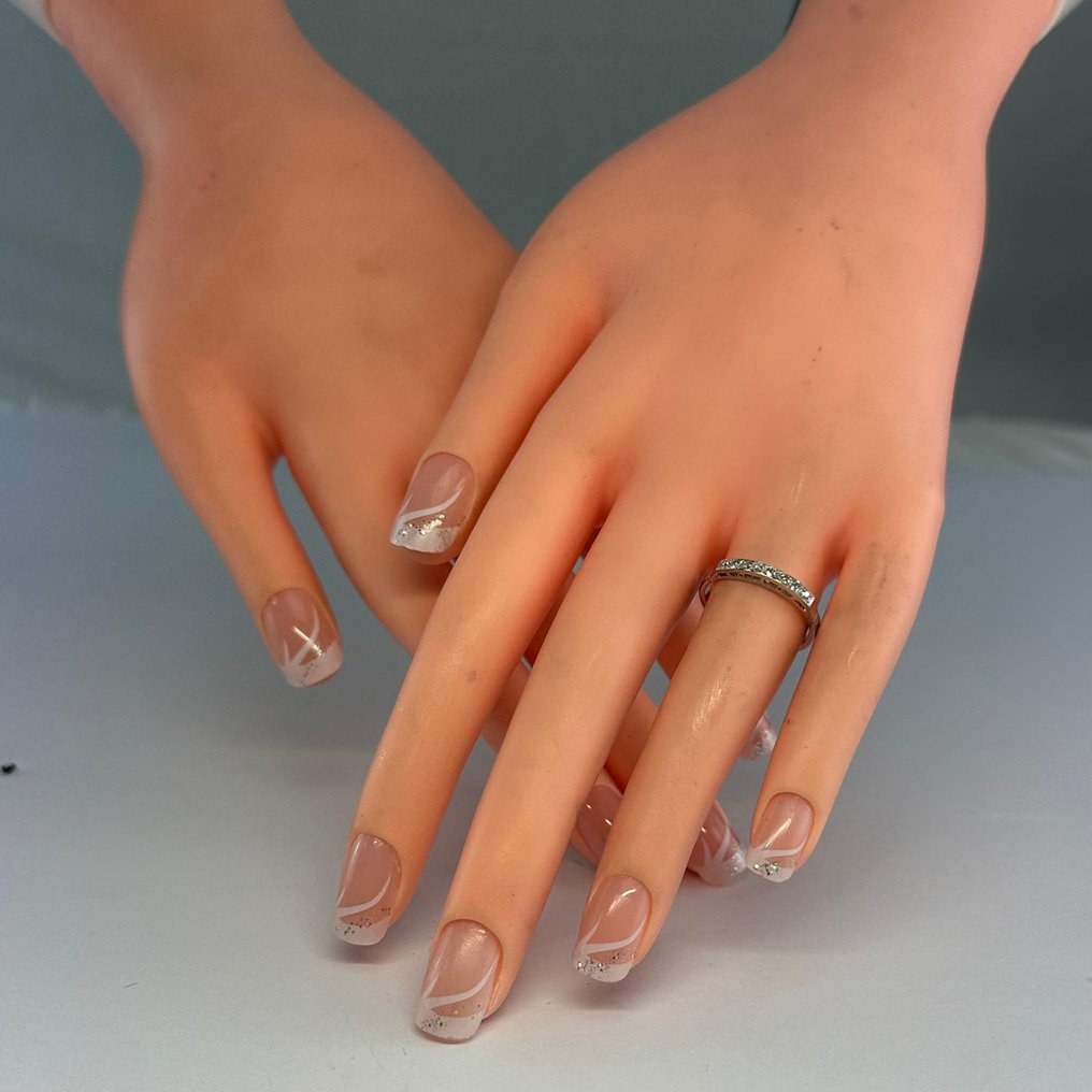 Ikuisuussormus - 18 kt. Valkokulta -  0.24ct. tw. Timantti (Luonnollinen)  - Timantti - Half Memory RS 55 Diamond #1.0