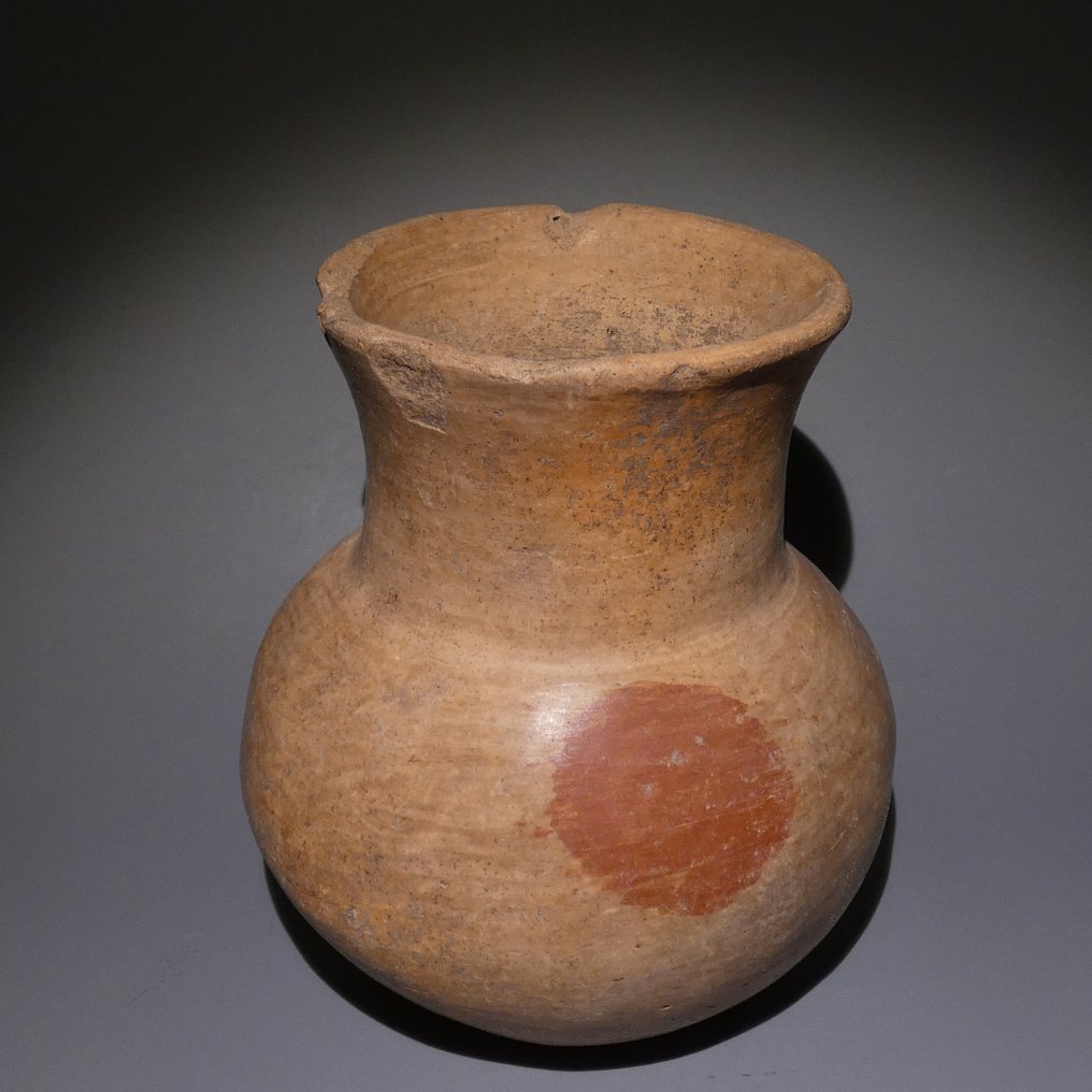 Κολίμα, δυτική ακτή του Μεξικού. Terracotta Γυάλινο δοχείο. Ύψος 11 εκ. Άδεια εισαγωγής Ισπανίας. 100 π.Χ. - 250 μ.Χ. #1.0