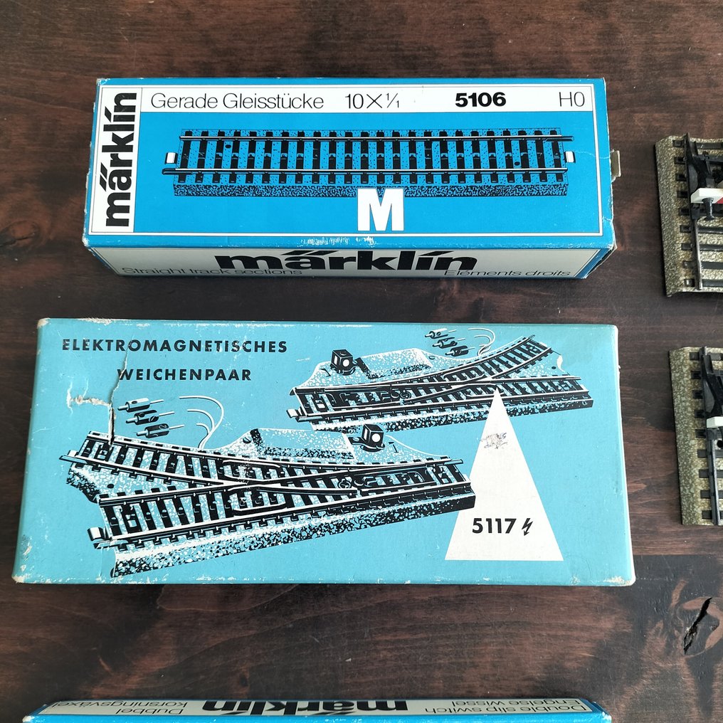 Märklin H0 - 5117/5207/5202/5106/5100/5206/5120 - Model train tracks (83) - M-rails #2.1